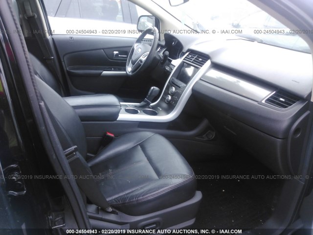 2FMDK4JC2BBA74092 - 2011 FORD EDGE SEL BLACK photo 5