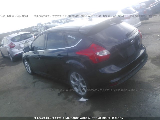 1FADP3N27DL313260 - 2013 FORD FOCUS TITANIUM BLACK photo 3