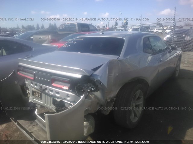 2C3CDZAG7FH712208 - 2015 DODGE CHALLENGER SXT SILVER photo 4