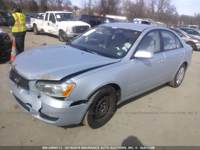 5NPET46C06H147436 - 2006 HYUNDAI SONATA GL SILVER photo 2