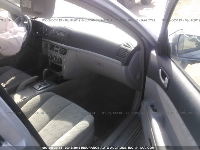 5NPET46C06H147436 - 2006 HYUNDAI SONATA GL SILVER photo 5