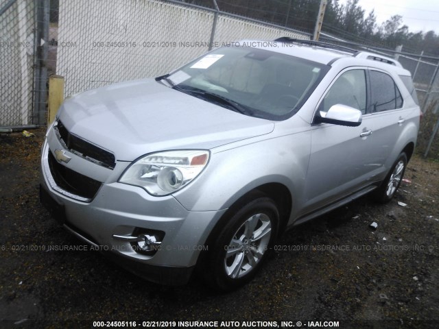 2GNFLGEK0D6348356 - 2013 CHEVROLET EQUINOX LTZ SILVER photo 2