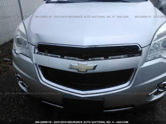 2GNFLGEK0D6348356 - 2013 CHEVROLET EQUINOX LTZ SILVER photo 6