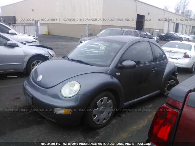 3VWBK21CX3M413503 - 2003 VOLKSWAGEN NEW BEETLE GL GRAY photo 2