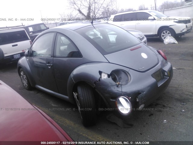 3VWBK21CX3M413503 - 2003 VOLKSWAGEN NEW BEETLE GL GRAY photo 3