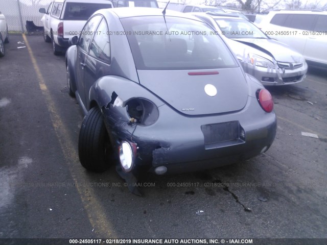 3VWBK21CX3M413503 - 2003 VOLKSWAGEN NEW BEETLE GL GRAY photo 6