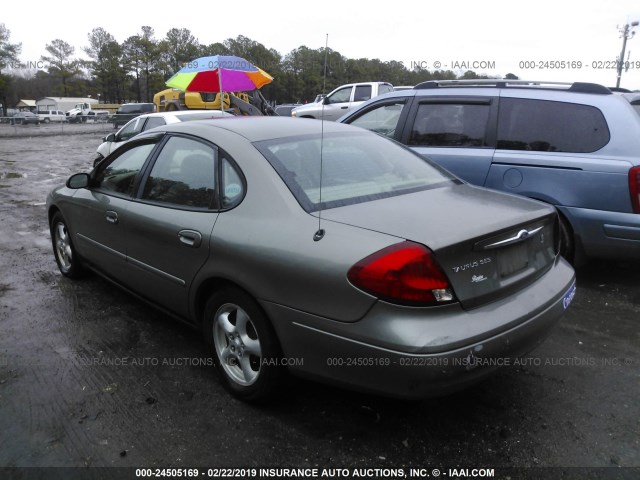 1FAFP55U33A133886 - 2003 FORD TAURUS SES GRAY photo 3