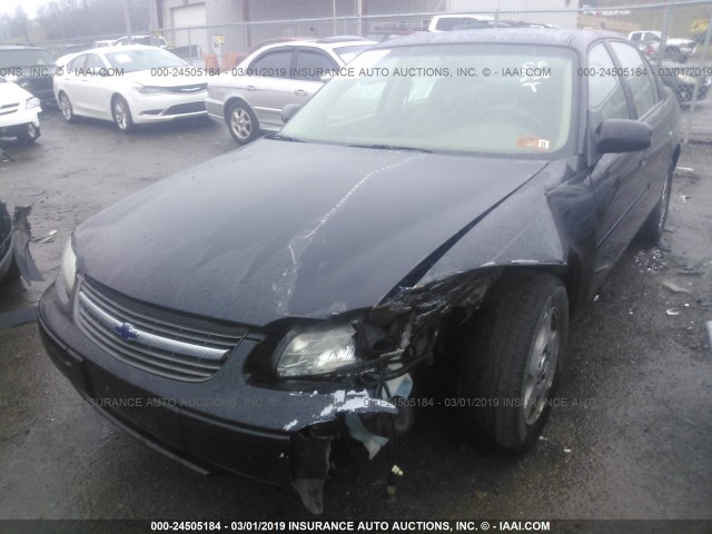 1G1NE52J23M729214 - 2003 CHEVROLET MALIBU LS BLACK photo 2