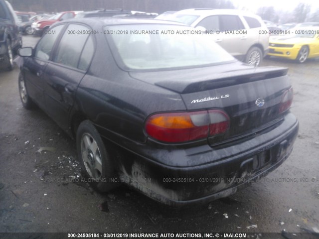 1G1NE52J23M729214 - 2003 CHEVROLET MALIBU LS BLACK photo 3