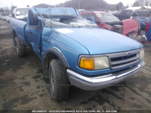 1FTCR11U8PPA12666 - 1993 FORD RANGER BLUE photo 1