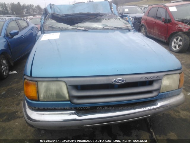 1FTCR11U8PPA12666 - 1993 FORD RANGER BLUE photo 6