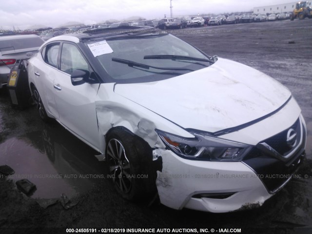 1N4AA6APXJC403599 - 2018 NISSAN MAXIMA 3.5S/SV/SL/SR/PLAT WHITE photo 1