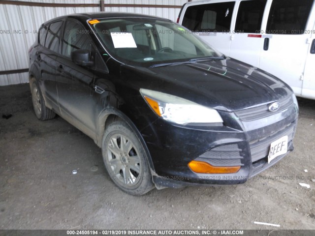 1FMCU0F73DUC14013 - 2013 FORD ESCAPE S BLACK photo 1