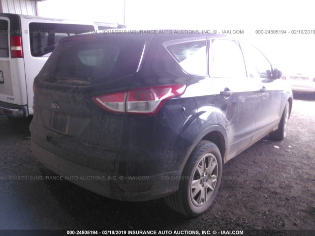 1FMCU0F73DUC14013 - 2013 FORD ESCAPE S BLACK photo 4