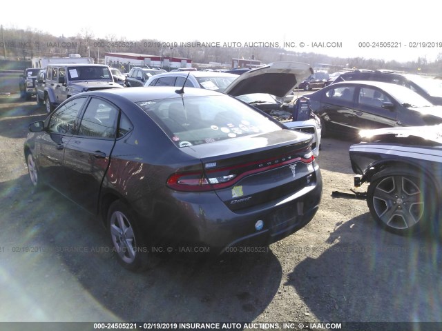 1C3CDFBB1GD660607 - 2016 DODGE DART SXT GRAY photo 3