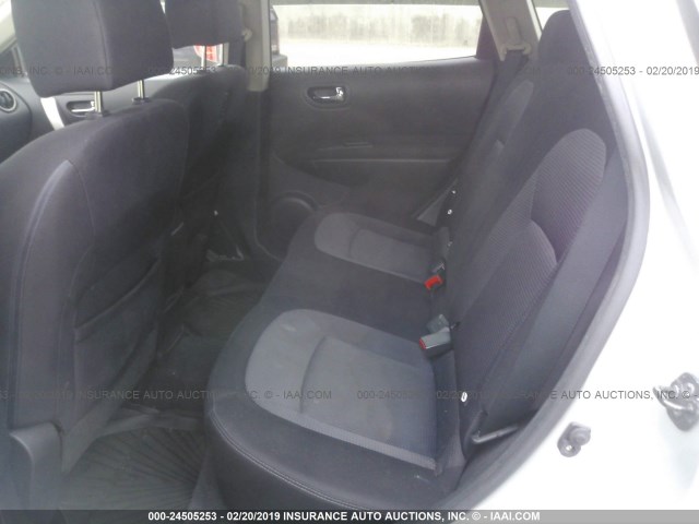 JN8AS5MV5AW100969 - 2010 NISSAN ROGUE S/SL/KROM SILVER photo 8