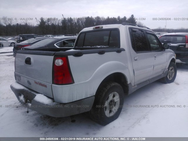 1FMZU77E11UC41741 - 2001 FORD EXPLORER SPORT TR  SILVER photo 4