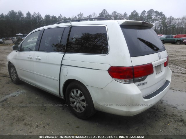 5FNRL38639B017429 - 2009 HONDA ODYSSEY EXL WHITE photo 3