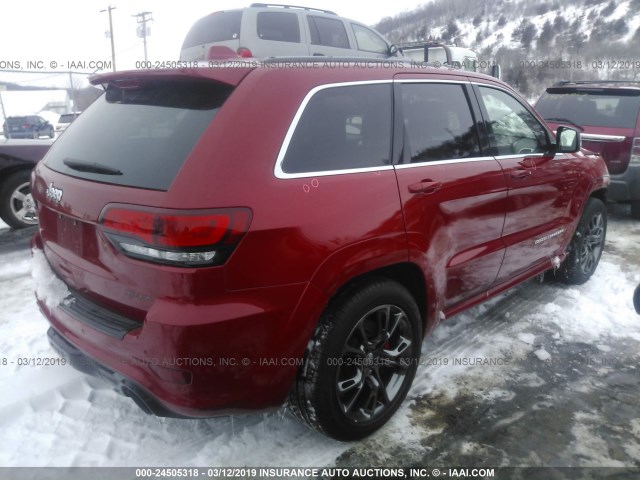 1C4RJFDJ5EC233369 - 2014 JEEP GRAND CHEROKEE SRT-8 RED photo 4