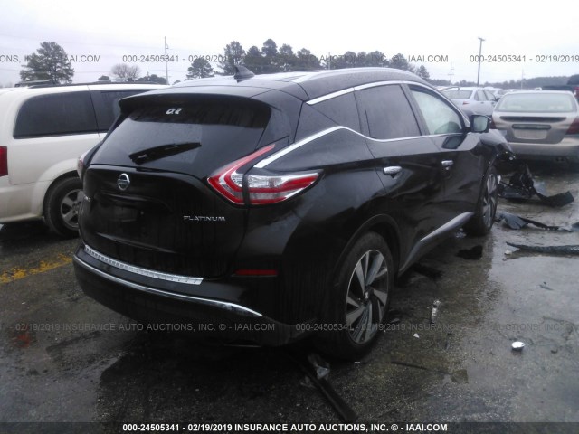 5N1AZ2MG0JN147965 - 2018 NISSAN MURANO S/SL/SV/PLATINUM BLACK photo 4