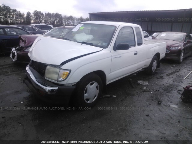 4TAVL52N8XZ510634 - 1999 TOYOTA TACOMA XTRACAB WHITE photo 2