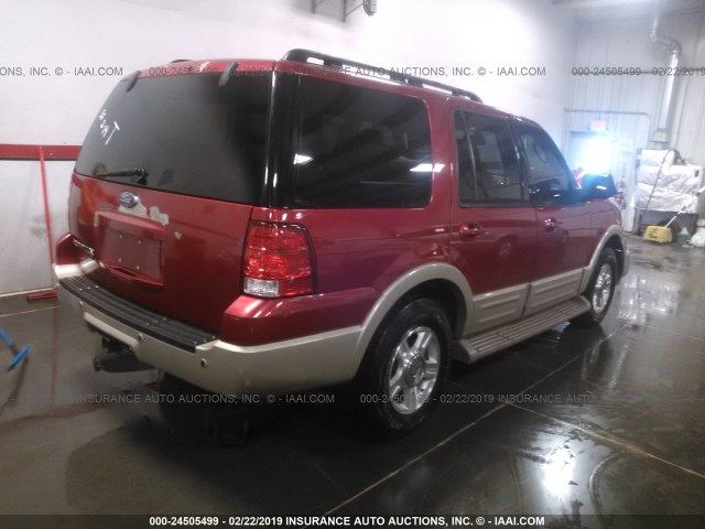 1FMFU18576LA56010 - 2006 FORD EXPEDITION EDDIE BAUER MAROON photo 4