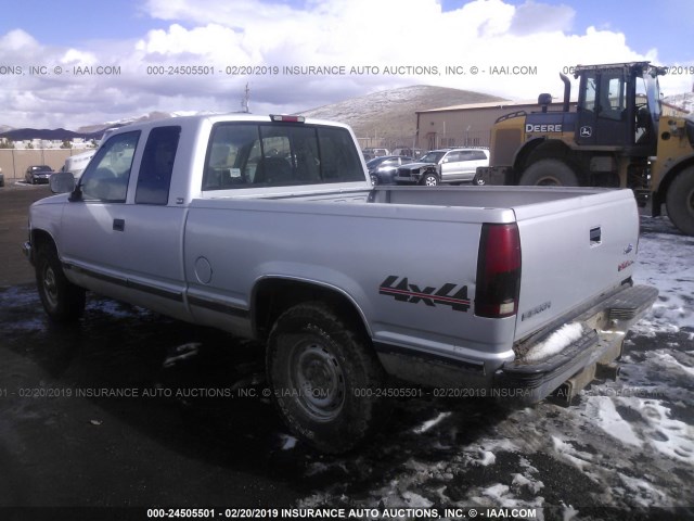 2GTEK19K6R1589941 - 1994 GMC SIERRA K1500 SILVER photo 3