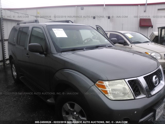 5N1AR18U28C615260 - 2008 NISSAN PATHFINDER S/LE/SE GRAY photo 1