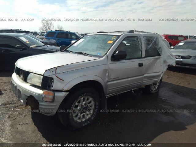 4S2DM58W514336432 - 2001 ISUZU RODEO S/LS/LSE SILVER photo 2