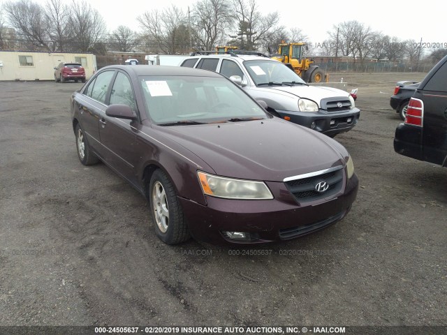 5NPEU46F26H040623 - 2006 HYUNDAI SONATA GLS/LX PURPLE photo 1