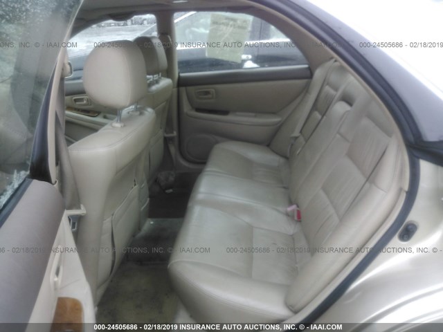 JT8BF28G3W0135372 - 1998 LEXUS ES 300 GOLD photo 8