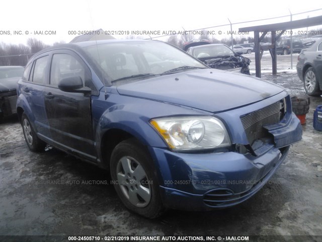 1B3HB28B07D309423 - 2007 DODGE CALIBER BLUE photo 1