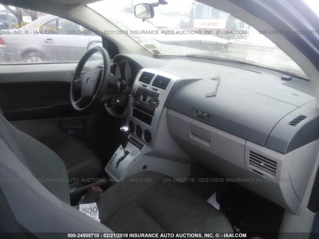 1B3HB28B07D309423 - 2007 DODGE CALIBER BLUE photo 5