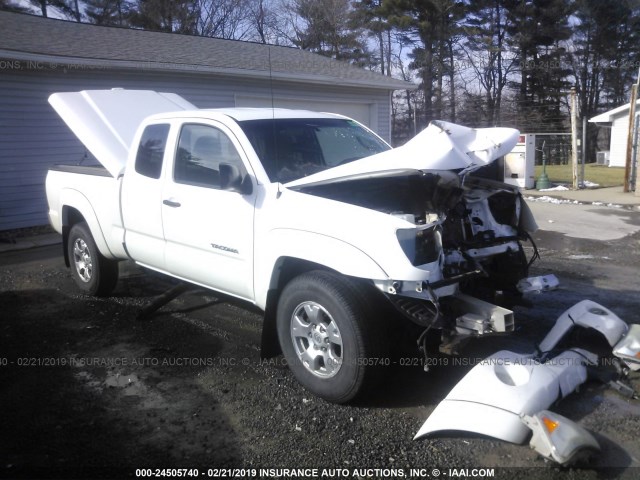 5TEUX42N59Z640120 - 2009 TOYOTA TACOMA ACCESS CAB თეთრი ფოტო 1