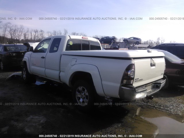 5TEUX42N59Z640120 - 2009 TOYOTA TACOMA ACCESS CAB თეთრი ფოტო 3