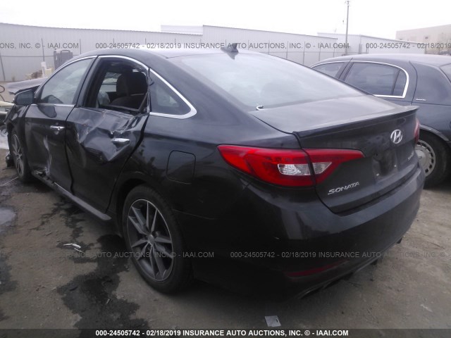 5NPE34AB1FH245292 - 2015 HYUNDAI SONATA SPORT/LIMITED BLACK photo 3