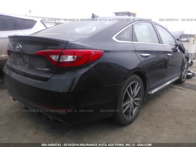 5NPE34AB1FH245292 - 2015 HYUNDAI SONATA SPORT/LIMITED BLACK photo 4