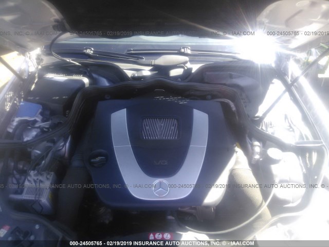 WDBUF56J46A757613 - 2006 MERCEDES-BENZ E 350 SILVER photo 10