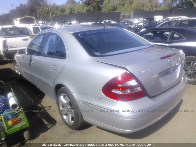 WDBUF56J46A757613 - 2006 MERCEDES-BENZ E 350 SILVER photo 3