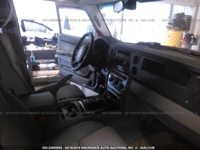 1J8HG48K47C626888 - 2007 JEEP COMMANDER RED photo 5