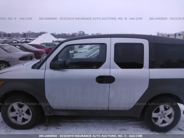 5J6YH28593L015309 - 2003 HONDA ELEMENT EX GRAY photo 6