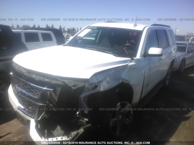 1GNSCAKC8GR300315 - 2016 CHEVROLET TAHOE C1500  LS WHITE photo 2