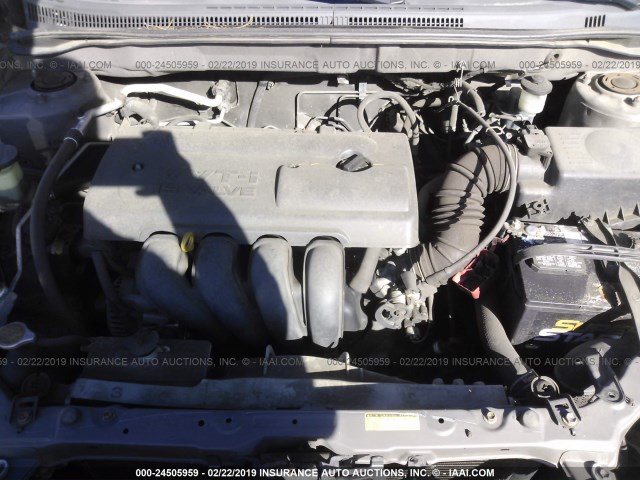 1NXBR32E63Z049351 - 2003 TOYOTA COROLLA CE/LE/S GRAY photo 10