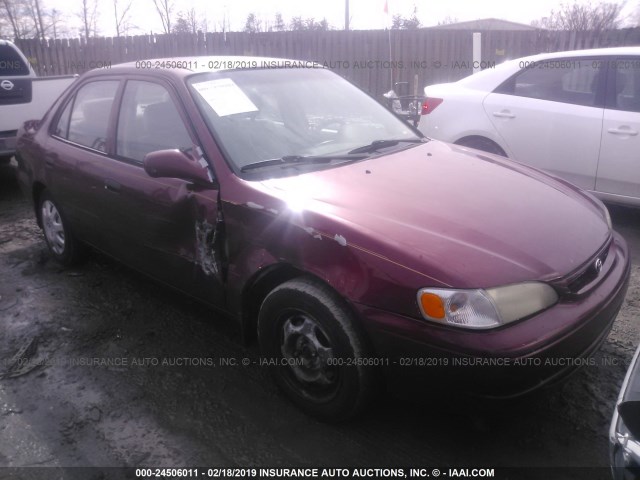 2T1BR12E1YC368590 - 2000 TOYOTA COROLLA VE/CE/LE MAROON photo 1