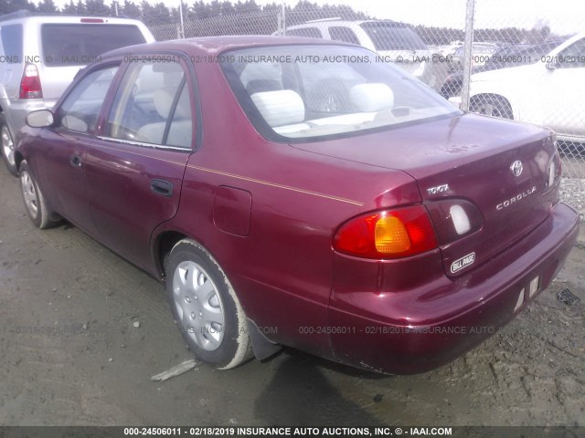 2T1BR12E1YC368590 - 2000 TOYOTA COROLLA VE/CE/LE MAROON photo 3