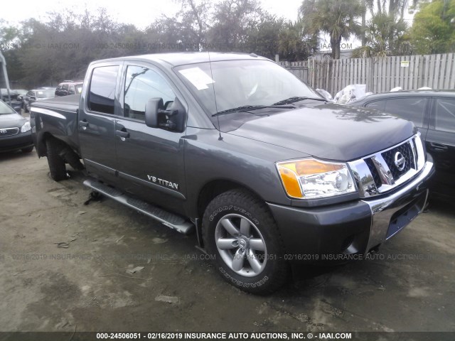 1N6BA07F48N349478 - 2008 NISSAN TITAN XE/SE/LE/PRO-4X GRAY photo 1