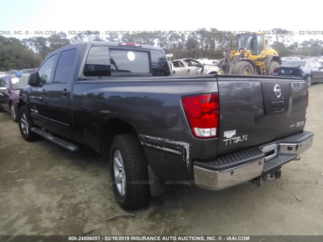 1N6BA07F48N349478 - 2008 NISSAN TITAN XE/SE/LE/PRO-4X GRAY photo 3