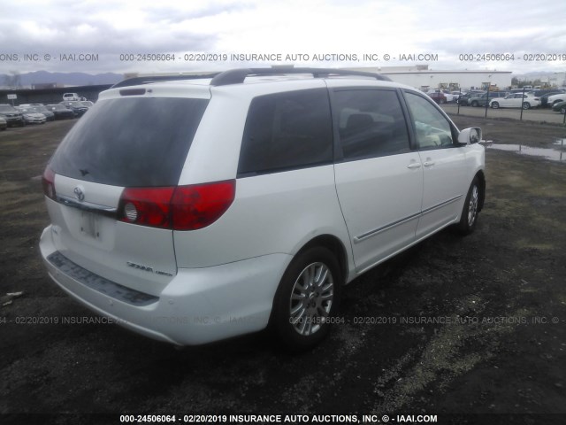 5TDZK22C08S148050 - 2008 TOYOTA SIENNA XLE/XLE LIMITED WHITE photo 4