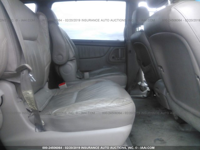 5TDZK22C08S148050 - 2008 TOYOTA SIENNA XLE/XLE LIMITED WHITE photo 8