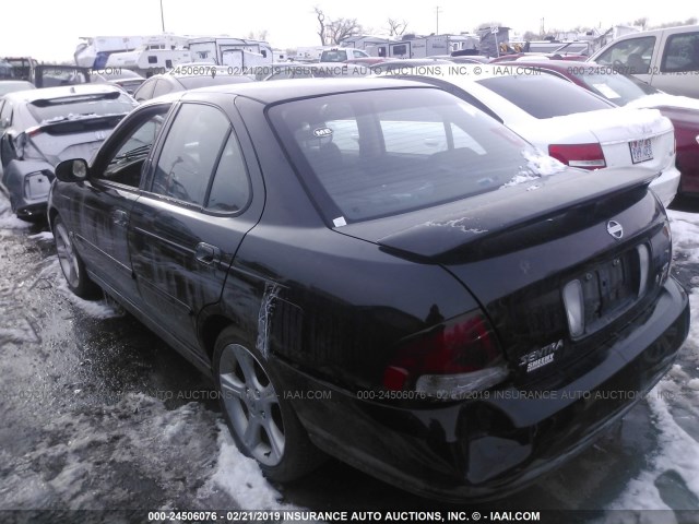 3N1AB51AX3L730558 - 2003 NISSAN SENTRA SE-R LIMITED BLACK photo 3